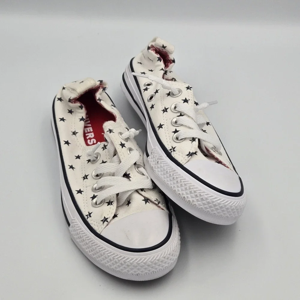 Converse Women's Chuck Taylor All Star Size 5  Shoreline Slip Blue Stars Sneaker
